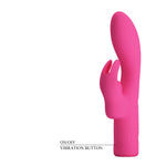 Vibrator Pretty Love Elivia Bunny cu 10 moduri de detectare a punctului G, silicon, USB
