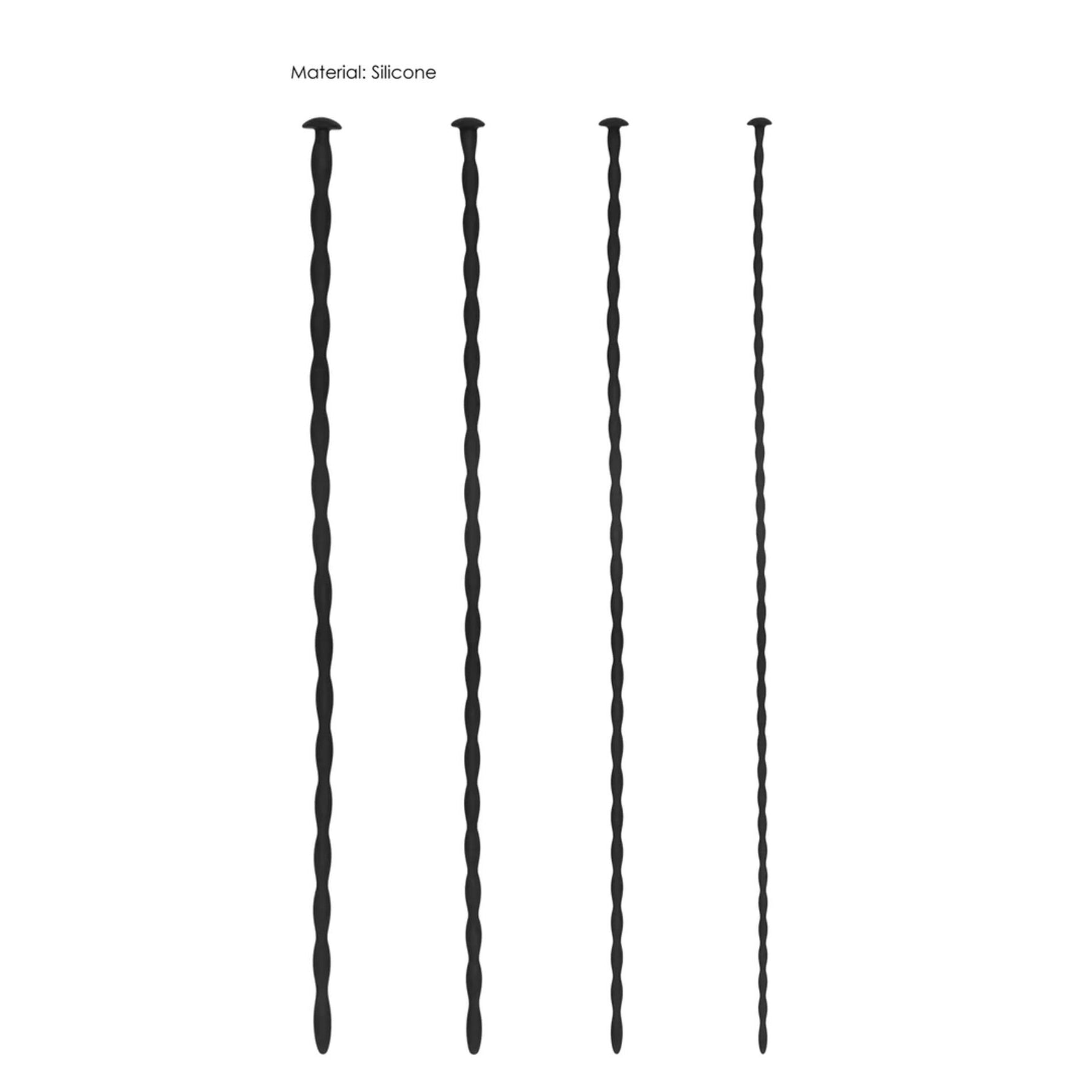 Au! Set de sonde din silicon răsucite pentru începători, 30 cm