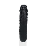 Dildo dublu în formă de U RealRock 12,7 cm negru