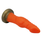 Dildo din silicon canelat Power Monsters 18,5 cm cu ventuză