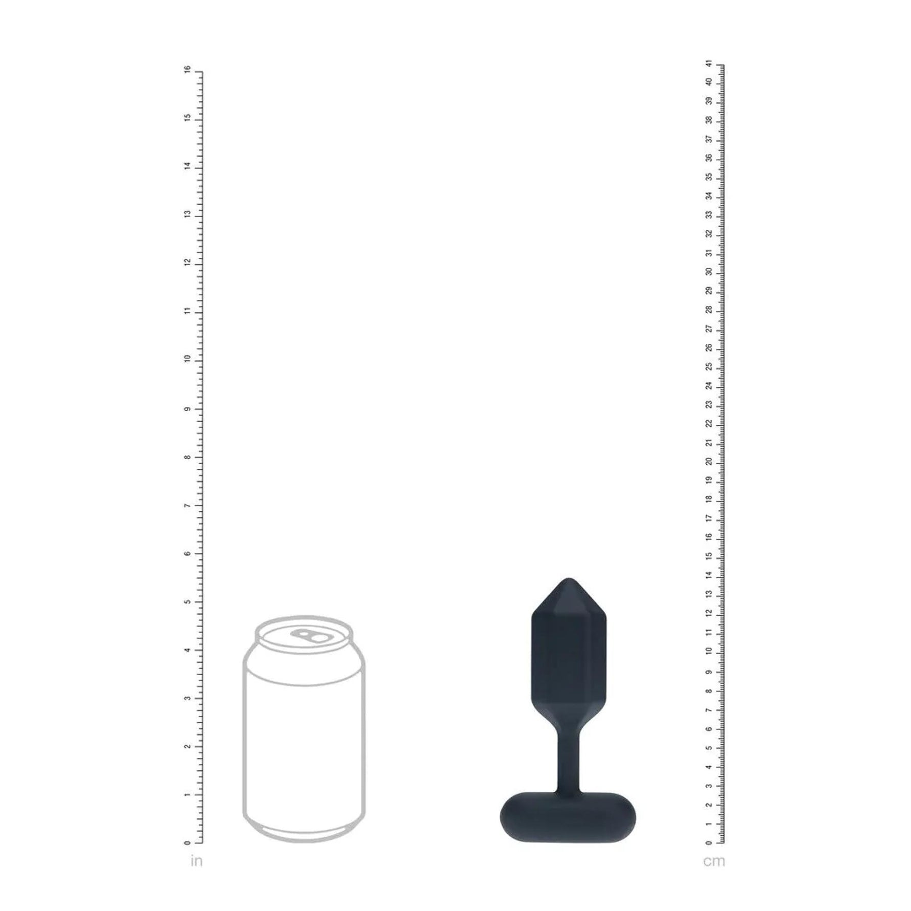 Dop anal vibrant hexagonal din silicon Levelz L, negru, 14 cm