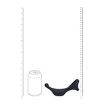 Stimulator vibrant de prostată cu inel penis triplu - negru