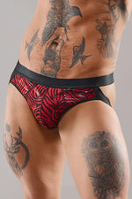 Regnes Fetish Planet chiloți jockstrap tul zebră S