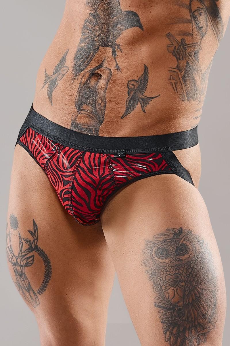 Regnes Fetish Planet chiloți jockstrap tul zebră S