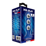 Dop anal din silicon Mr. Play cu 3 bile metalice