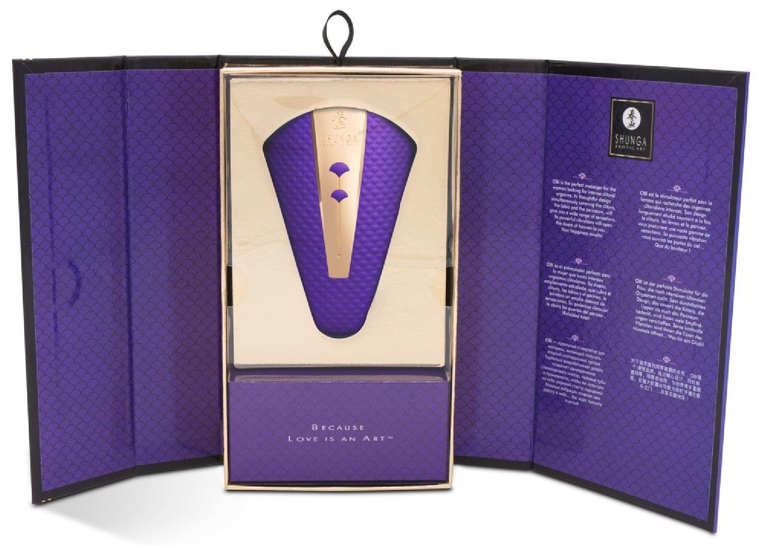 Stimulator clitoridian USB Shunga Obi din silicon violet