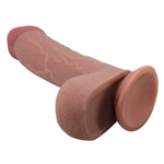 Dildo realist Baile Sliding Skin de 9,2 inch din TPR cu ventuză