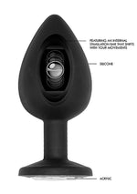 Dop anal Sono cu bilă mobilă din silicon 9,5 cm negru