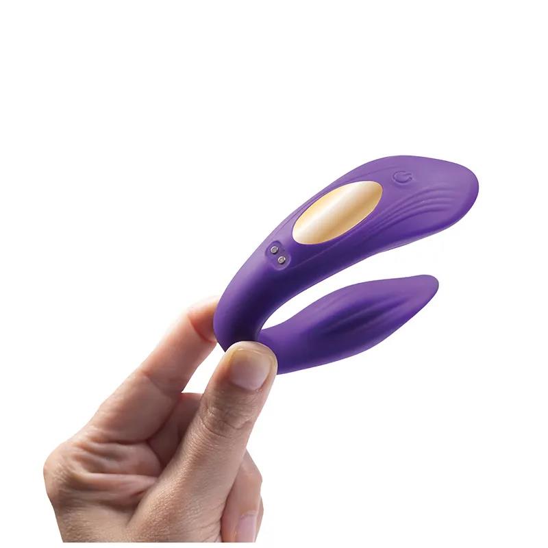Vibrator Leto Fantasy din silicon cu telecomandă USB 8 cm