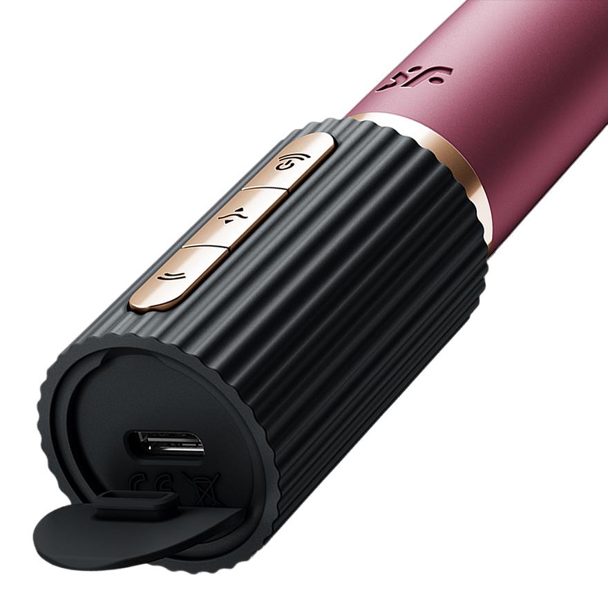Stimulator clitoridian USB din silicon Satisfyer Deep Kiss