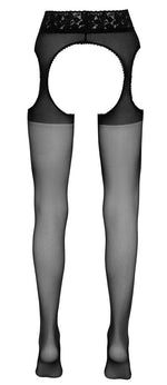 Colanți lați din dantelă Cottelli LEGWEAR