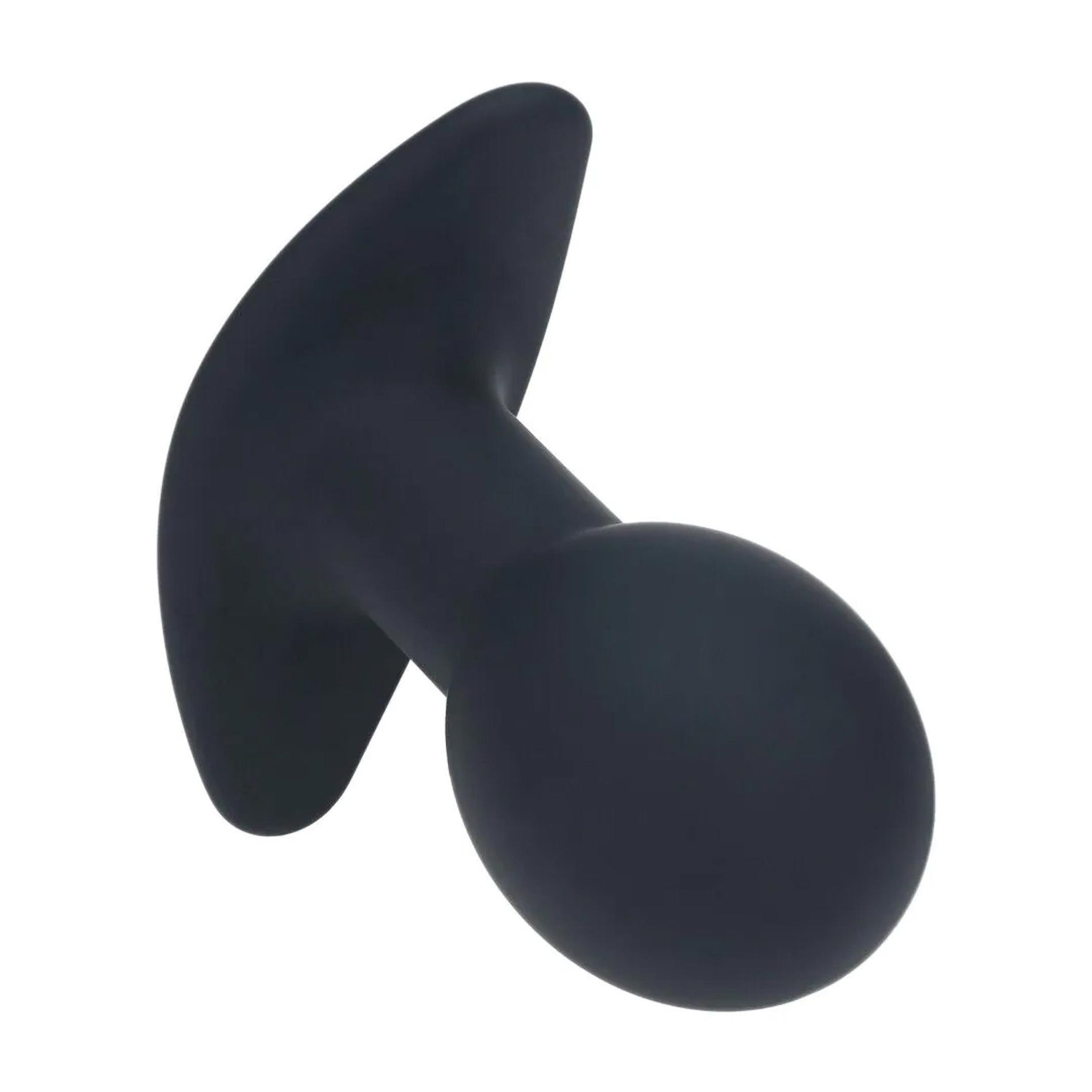 Plug anal vibrant din silicon Levelz cu un singur bec, negru, 9 cm