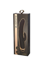 Vibrator WANAME D Splash Thunder din silicon, model iepuraș, negru