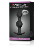 Dop anal din silicon Pretty Love Heavy Balls 10,4 cm