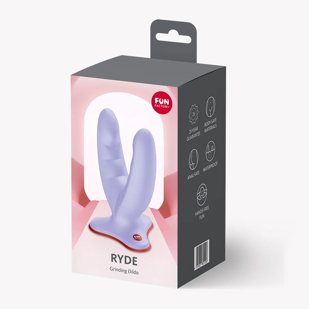 Dildo cu Ventuză Dublă Ryde Fun Factory Lavandă