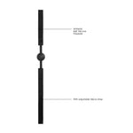 Au! Cârlig cu bilă din silicon reglabil 62,5 cm