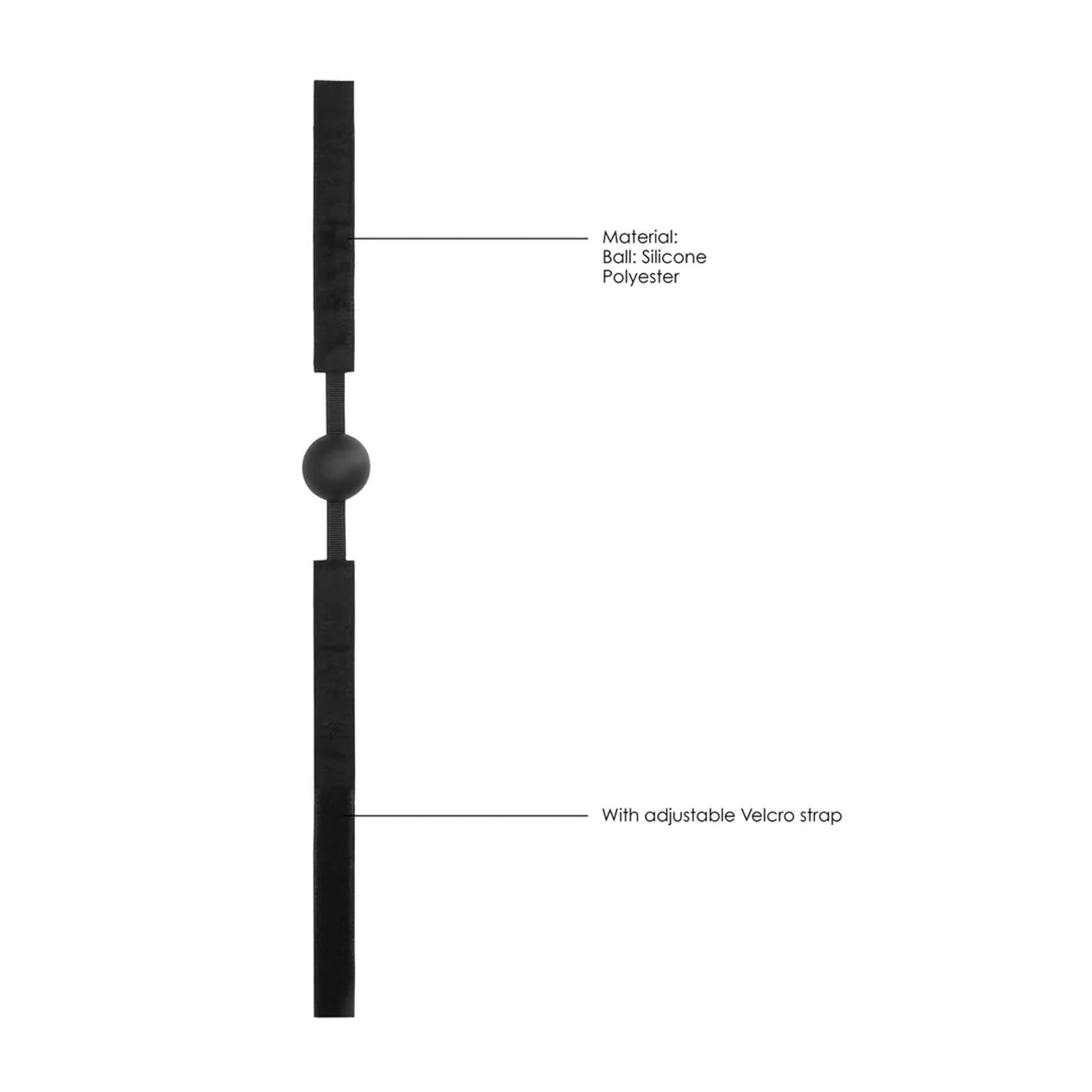 Au! Cârlig cu bilă din silicon reglabil 62,5 cm