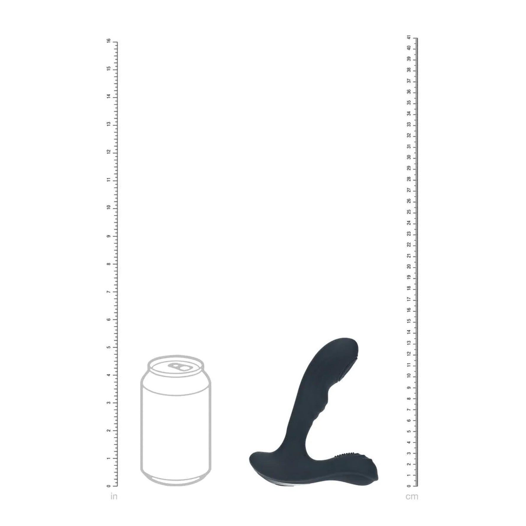Levelz Aparat de masaj pentru prostată cu vibrații și pulsații din silicon, negru