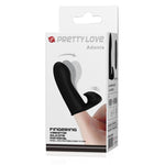 Manșon vibrant Pretty Love Adonis, silicon, negru, 8,2 cm