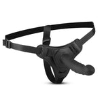 Strap-on din silicon EasyToys, negru, 14,5 cm