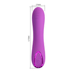 Vibrator Pretty Love DJ Dick din silicon pentru punctul G, 10 vibrații, USB