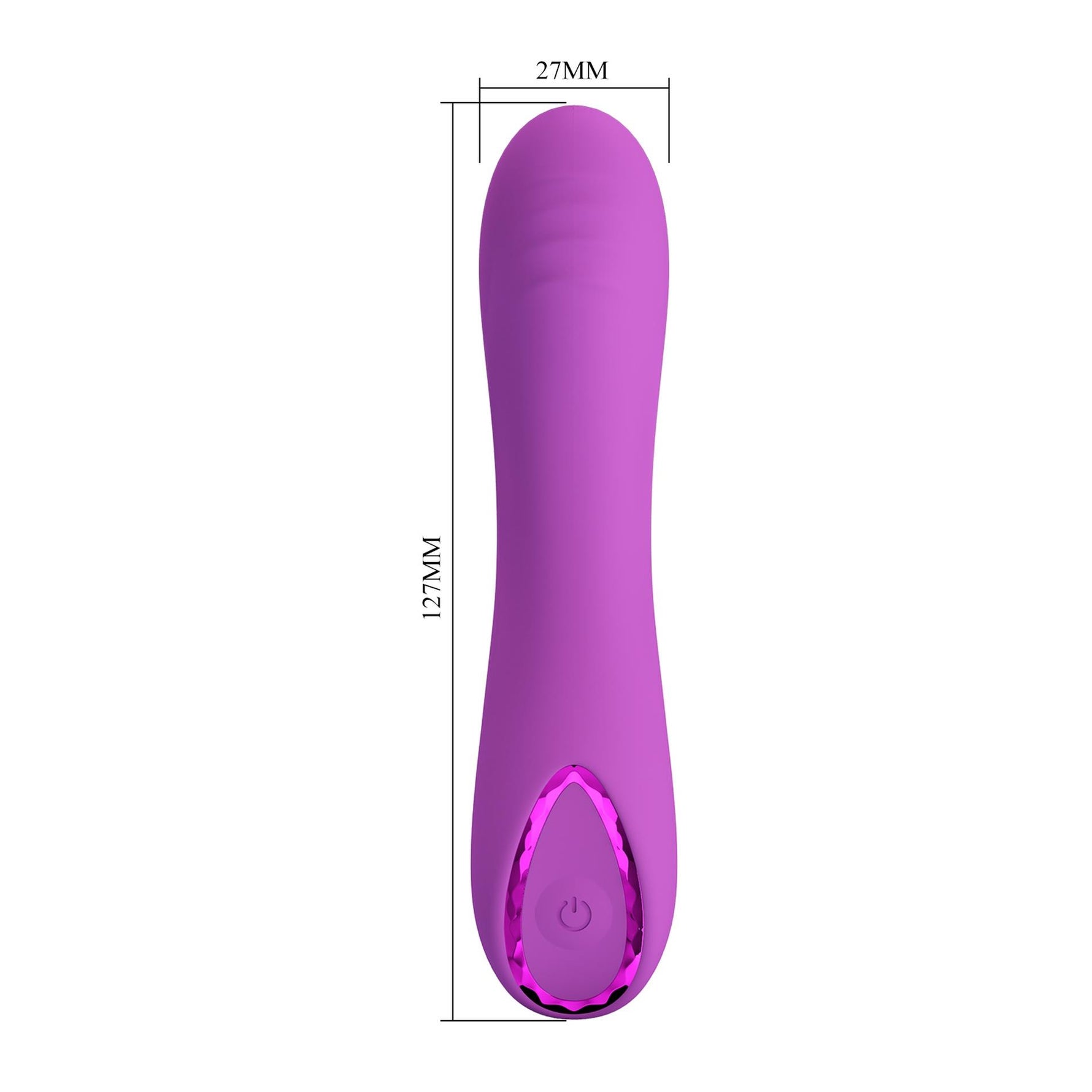 Vibrator Pretty Love DJ Dick din silicon pentru punctul G, 10 vibrații, USB