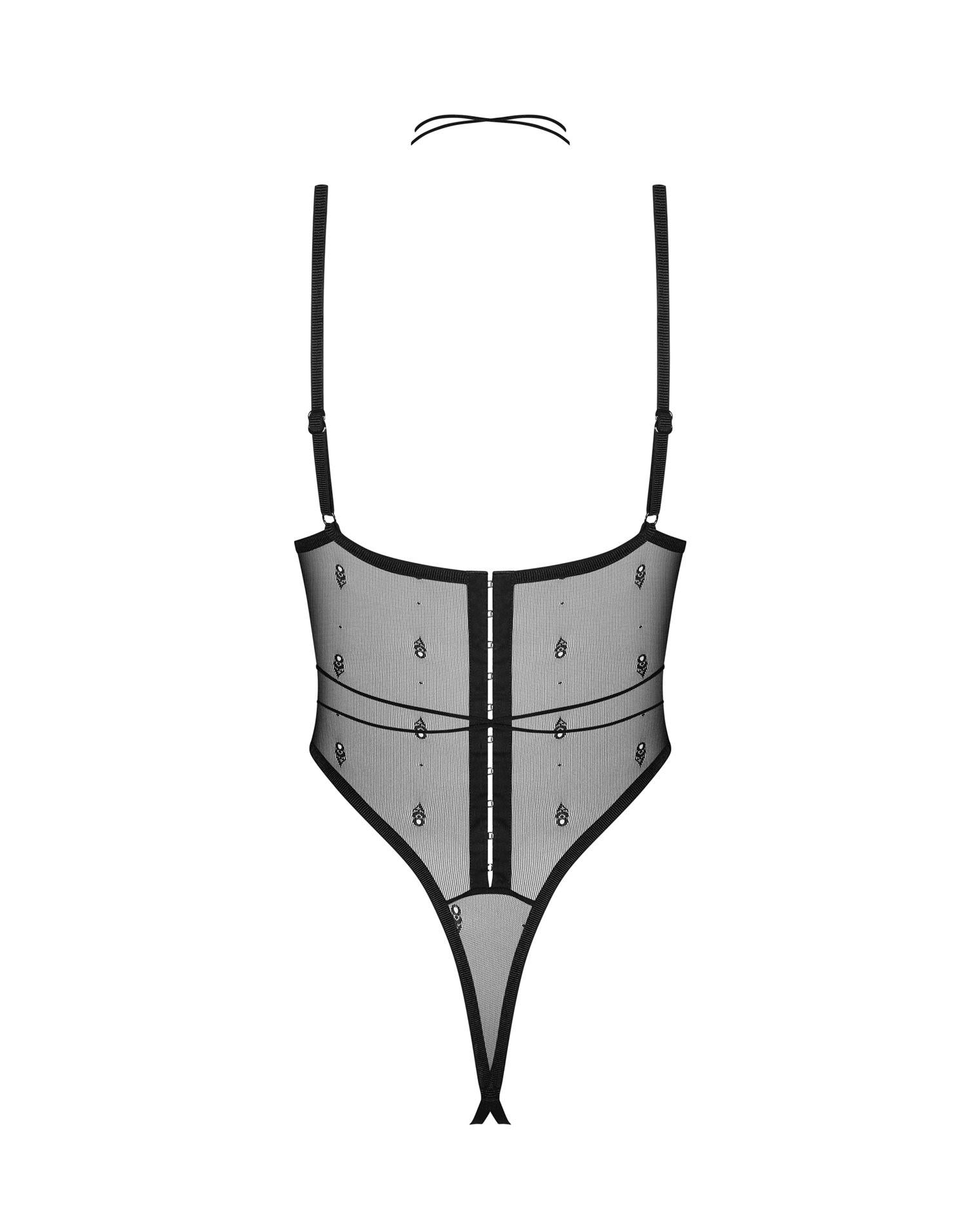 Body deschis Anniverse Special Obsessive, negru, L/XL