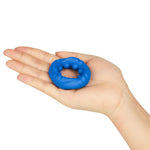 Inel pentru penis Lovetoy Ridge Bump, albastru