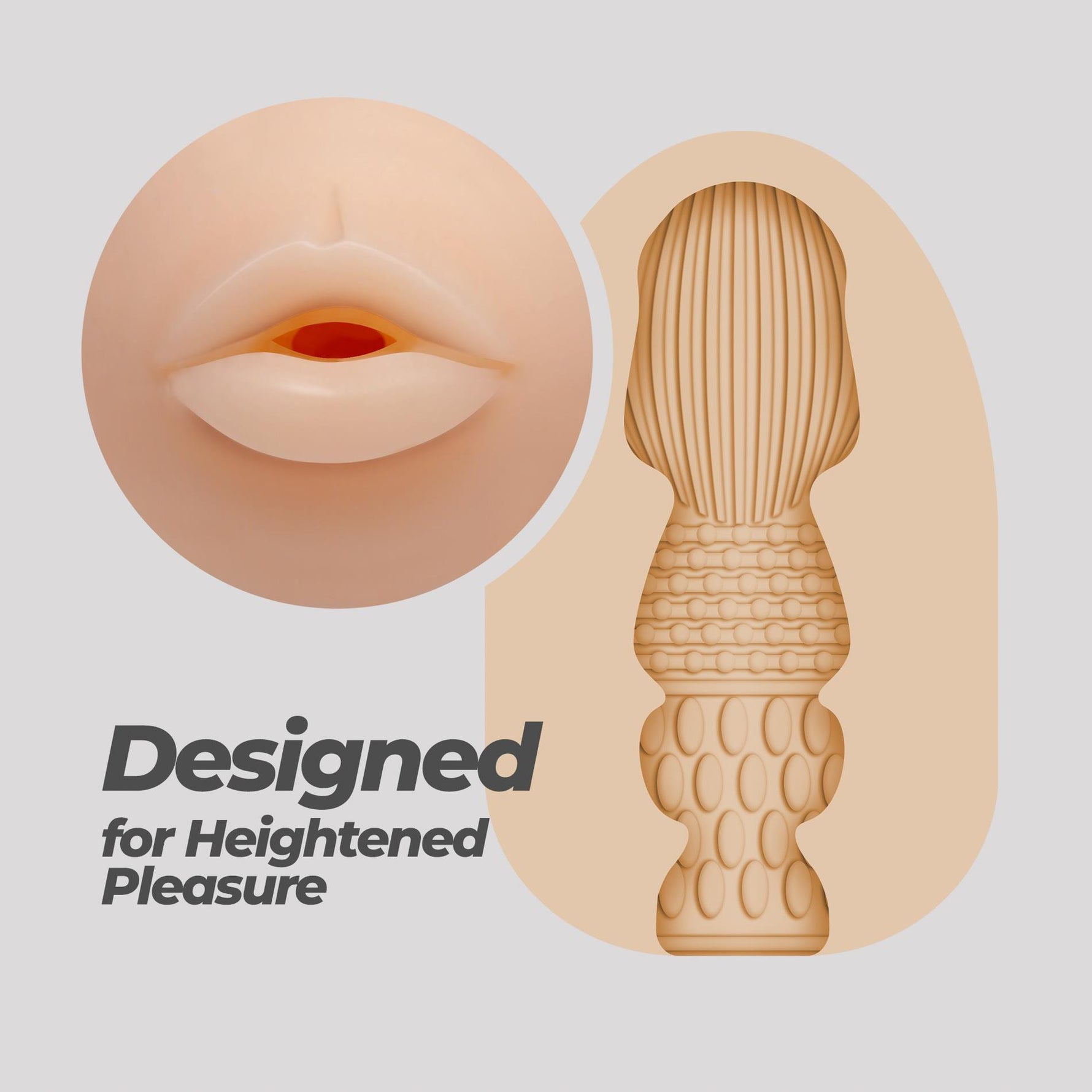 Masturbator oral Crushious Ezy Egg 8,7 cm