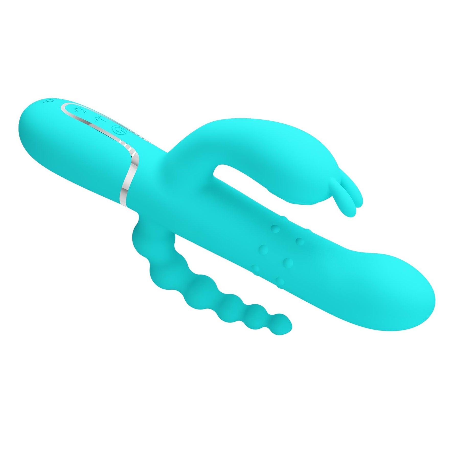 Vibrator cu triplă stimulare Pretty Love Twinkled Tenderness în formă de iepuraș