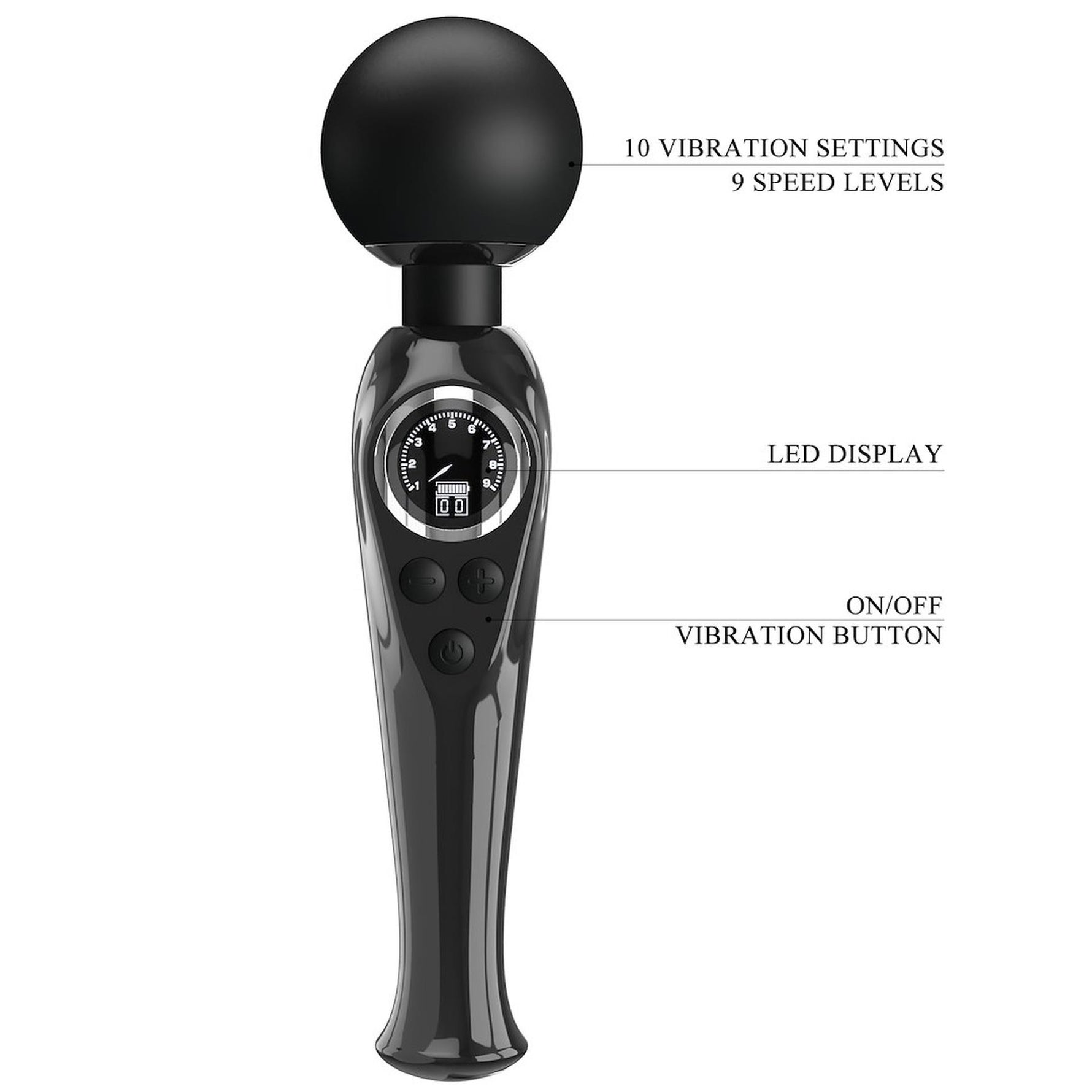 Masaj vibrant Pretty Love Skyler din silicon, 22 cm, USB