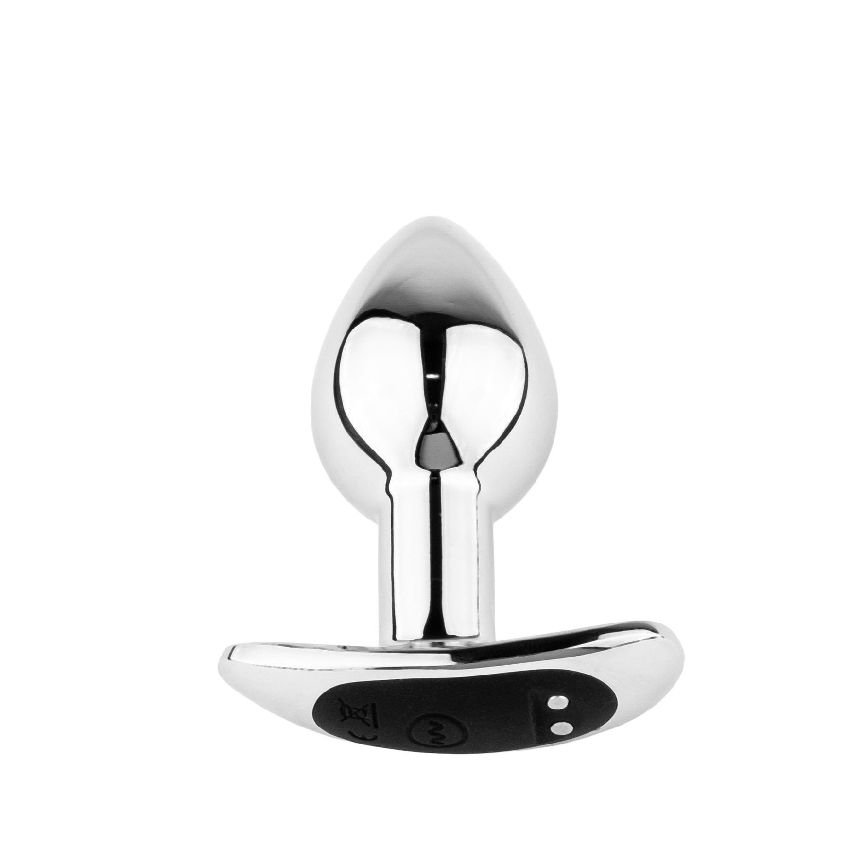 Plug anal vibrant HeavyFun din metal, seria B, cu telecomandă USB