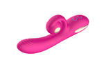 Vibrator drăguț din silicon violet, rezistent la apă, din seria B, cu aspect de iepuraș