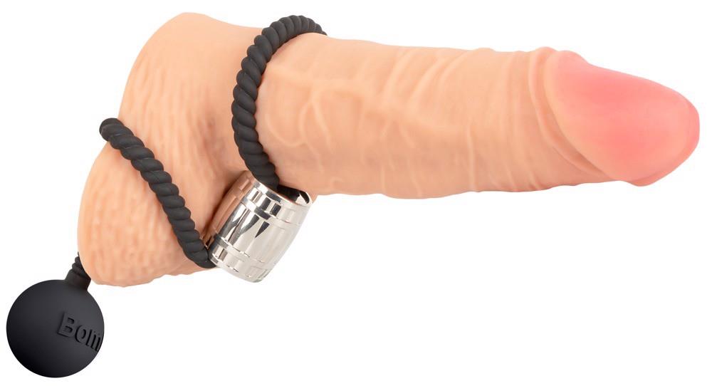 Inel pentru penis Rebel Heavy Rope Ball