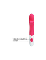 Stimulator Clitoridian din Silicon Pretty Love Romance Roz, 30 Vibrații