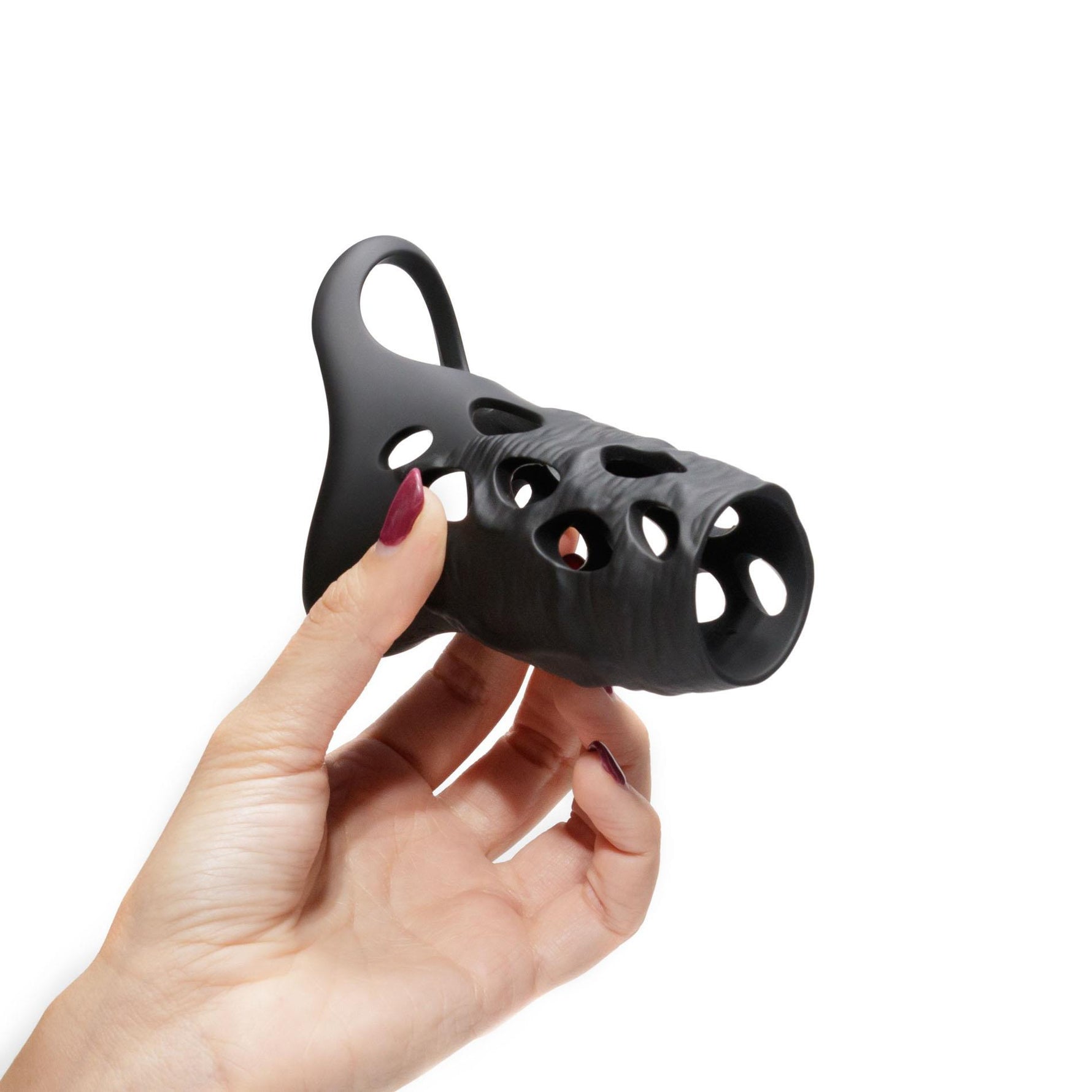 Manșon vibrant pentru penis Crushious Batiatus din silicon, 12 cm