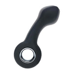 Masaj vibrant pentru prostată Levelz din silicon cu buclă, negru, 14,5 cm