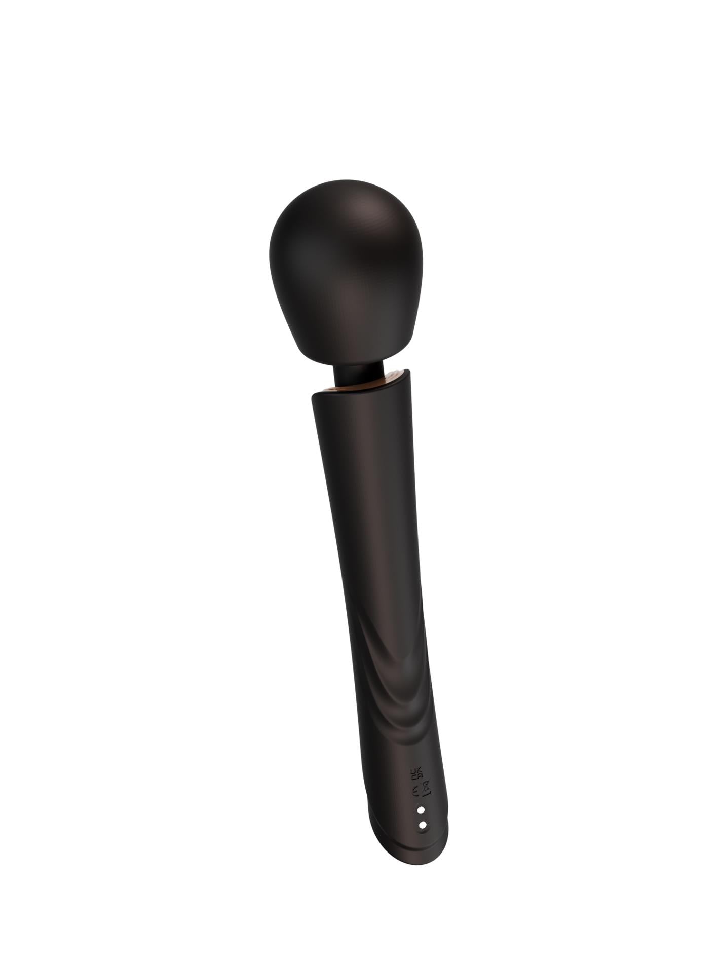 Masaj vibrant Perfect Wand din silicon, negru, USB