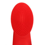 Vibrator mini texturat pentru deget Loveline, roșu, 12 cm