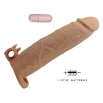 Pretty Love Xerxes Extensor vibrant pentru penis, culoarea pielii, 22 cm