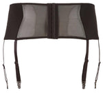 Portjartier Cottelli CURVES negru XL cu dantelă și șireturi