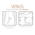 Vibrator Adrien Lastic Venus cu aplicație, roz pal, USB, 11 cm