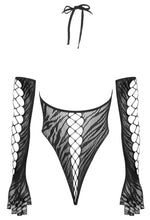 Body cu tigru fantezie, negru, M, L