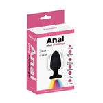 Plug anal vibrant din silicon cu LED, Fantasy, 10 cm, USB, cu telecomandă