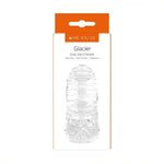 Masturbator Me You Us Glacier cu două fețe, transparent, TPE, 14,5 cm