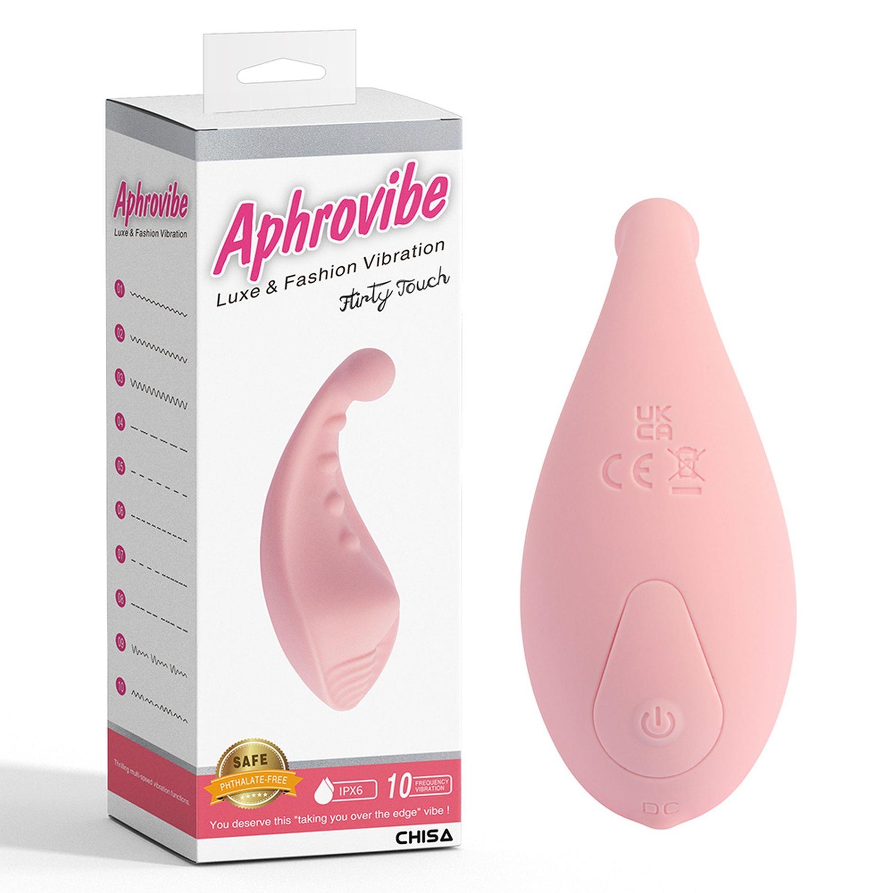 Vibrator stimulator Aphrovibe Flirty Touch din silicon IPX6 10 cm