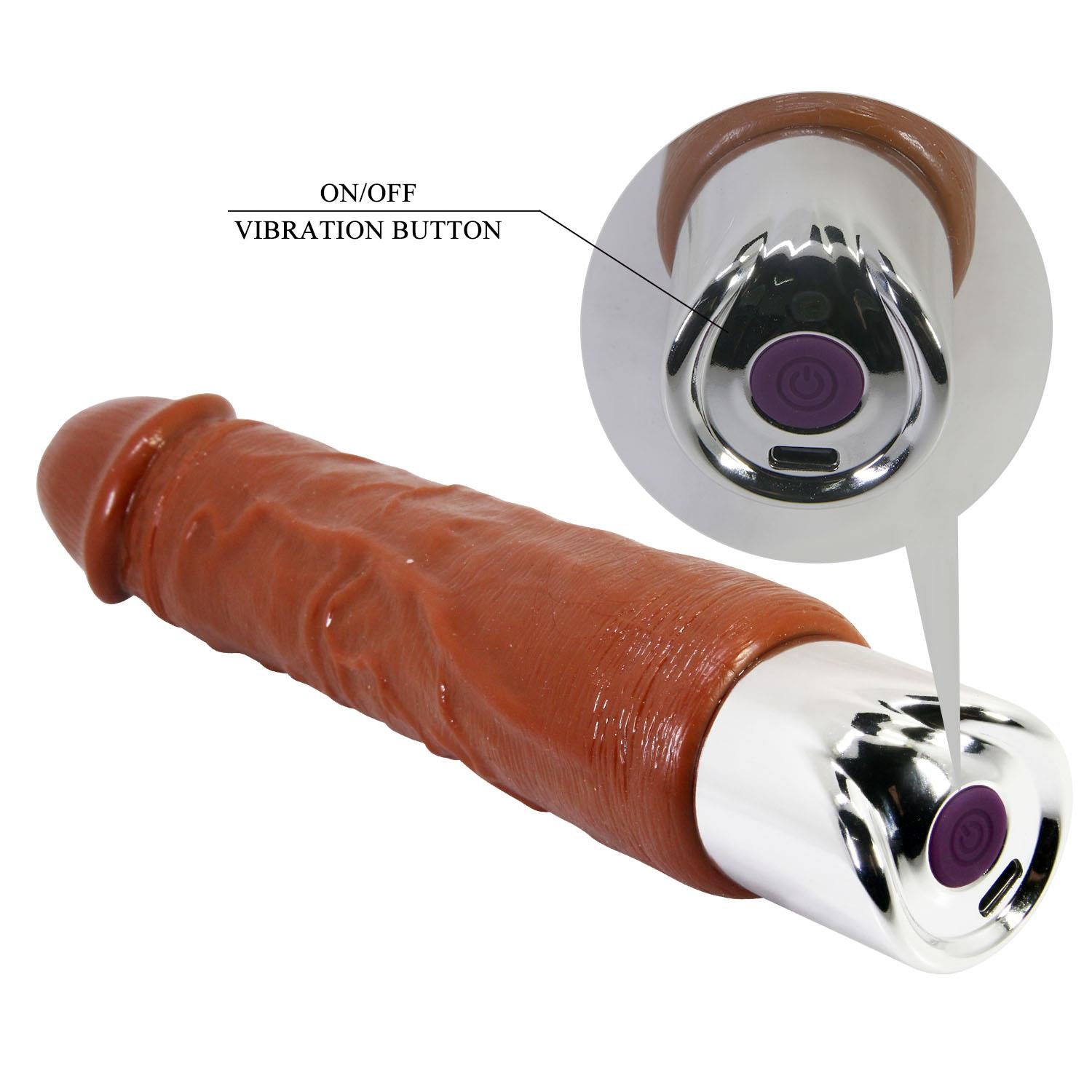 Vibrator realist impermeabil Pretty Love Rufus Pro USB