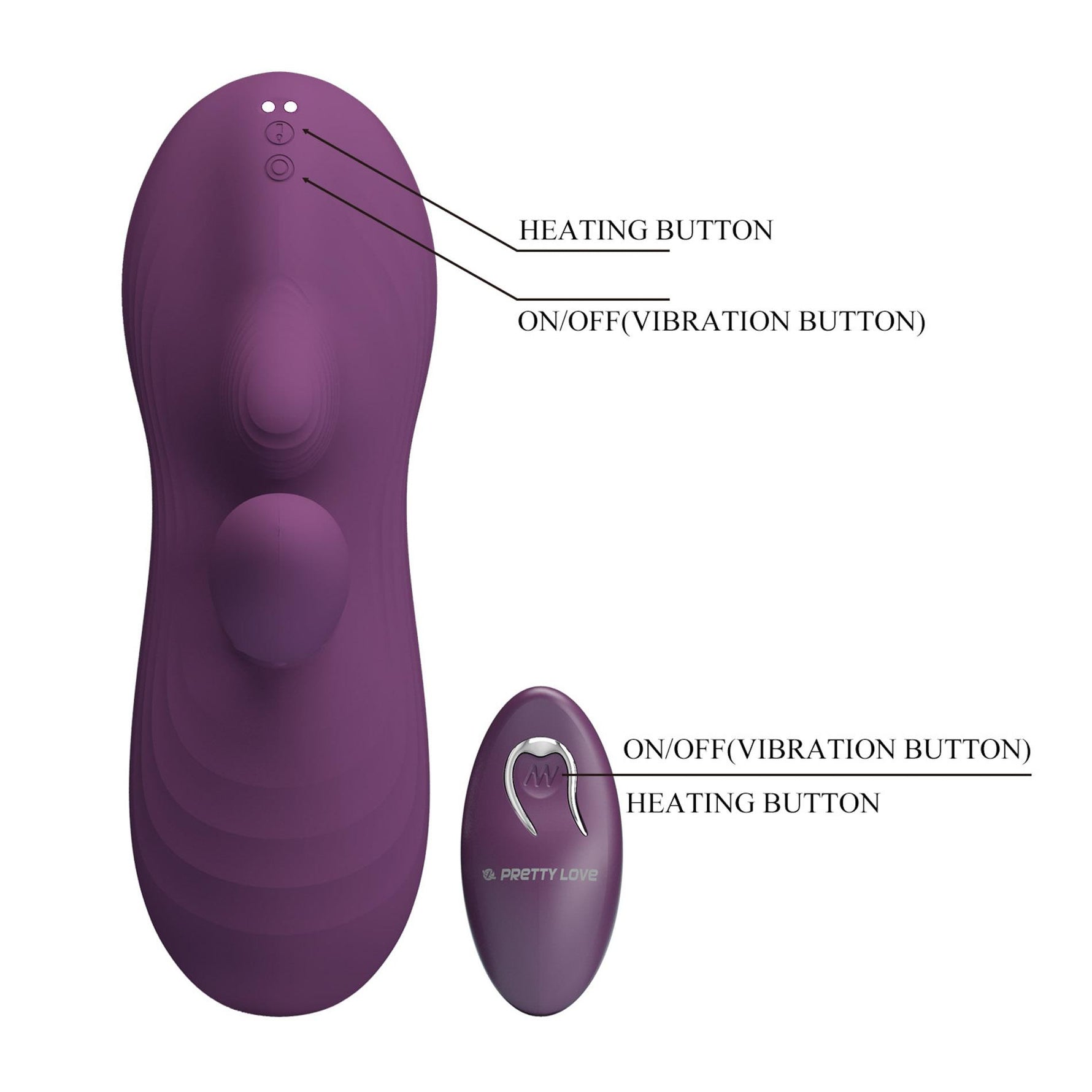 Pretty Love Luka – Scaun vibrator încălzit