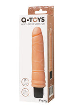 Vibrator realist cu inele, 19 cm, jucării