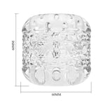 Masturbator cu două capete Pretty Love Crystle transparent